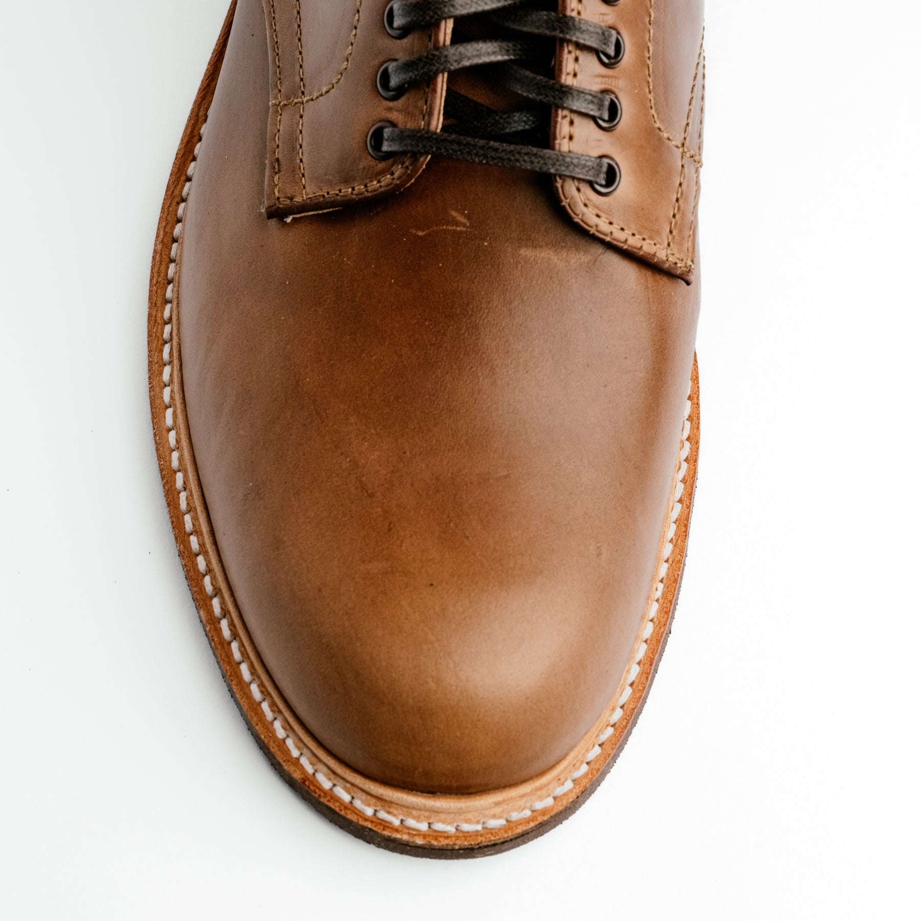 Alden x Snake Oil Provisions Union Plain Toe Boot Natural Chromexcel