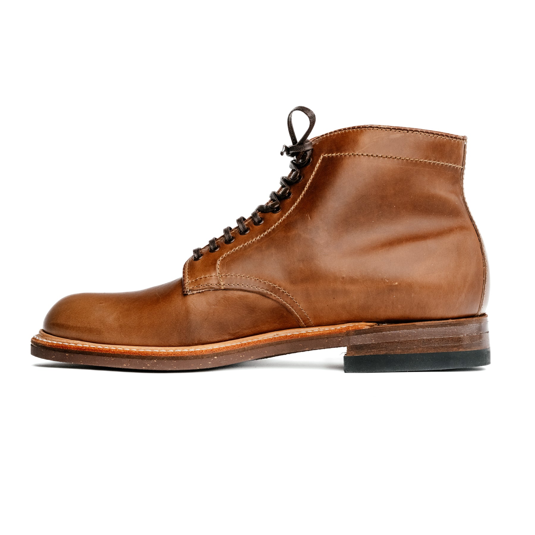 Alden x Snake Oil Provisions Union Plain Toe Boot Natural Chromexcel