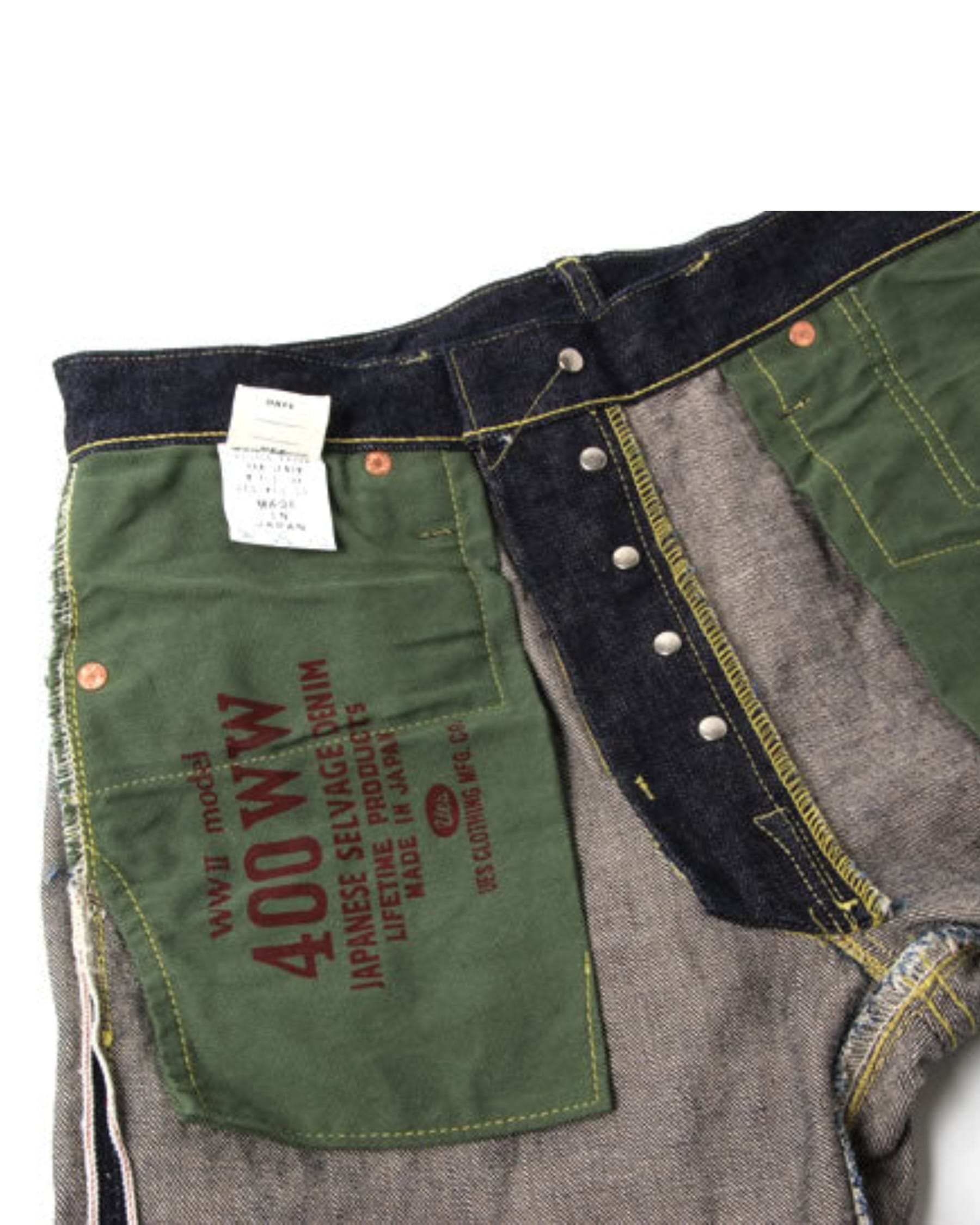 UES 400-WW WWII Model Denim Pants Indigo