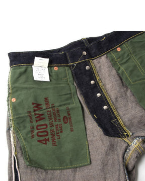 UES 400-WW WWII Model Denim Pants Indigo