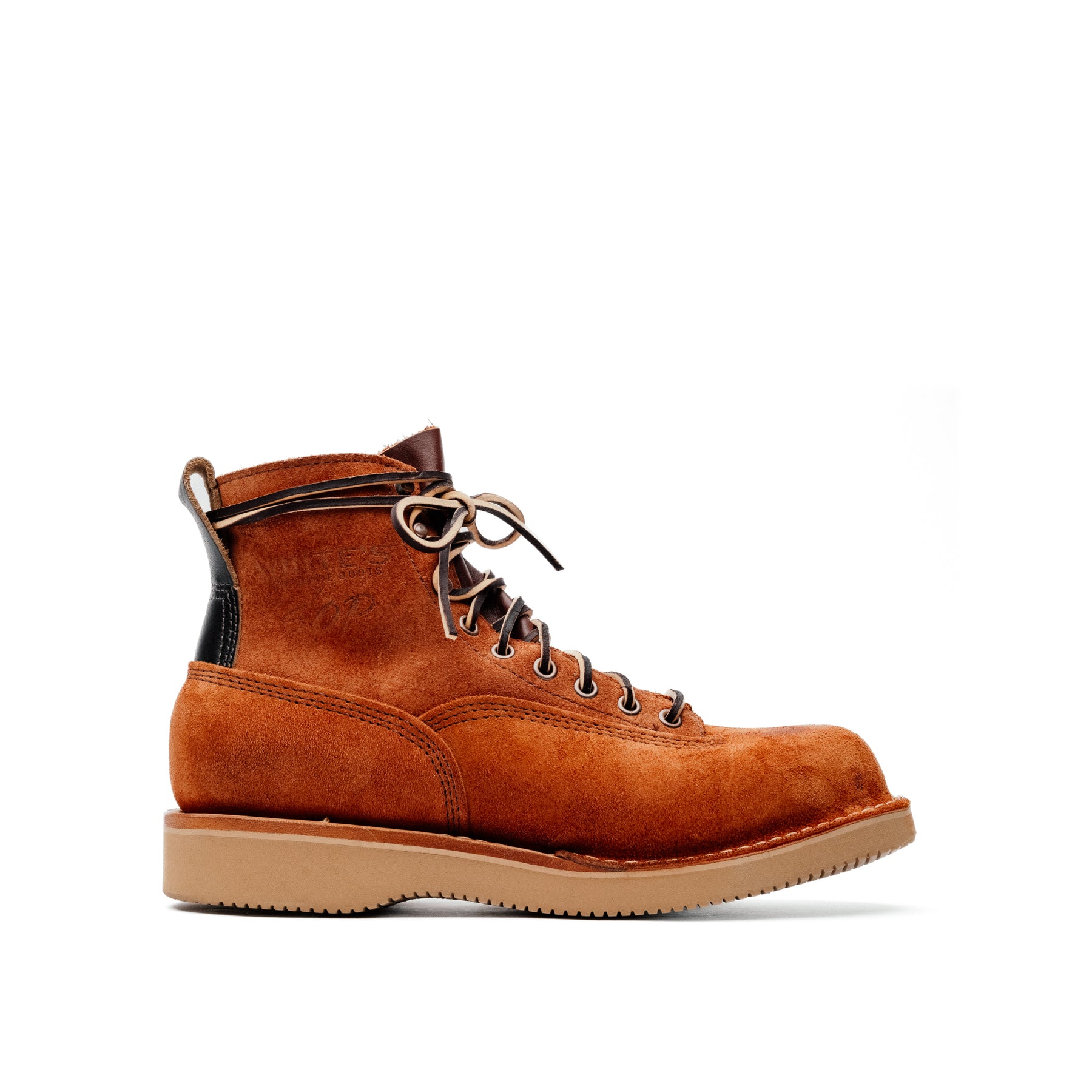 White's x Snake Oil Provisions Modified Big Shooter Boot Redwood Roughout FINAL SALE