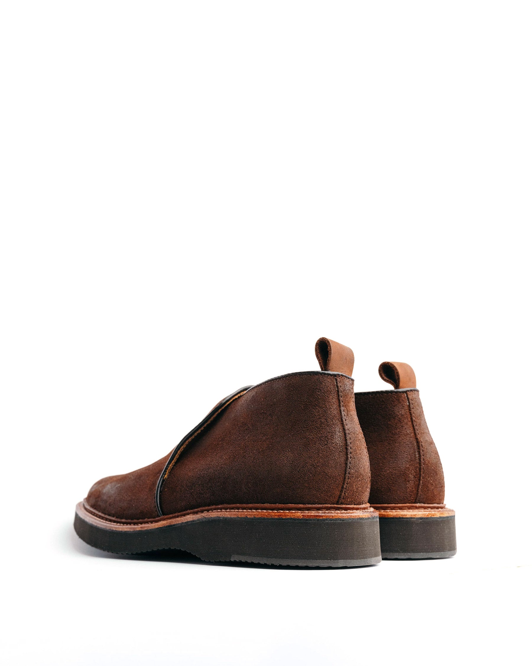 Alden x Snake Oil Provisions Romeo Chukka Boot Reverse Tobacco Chamois
