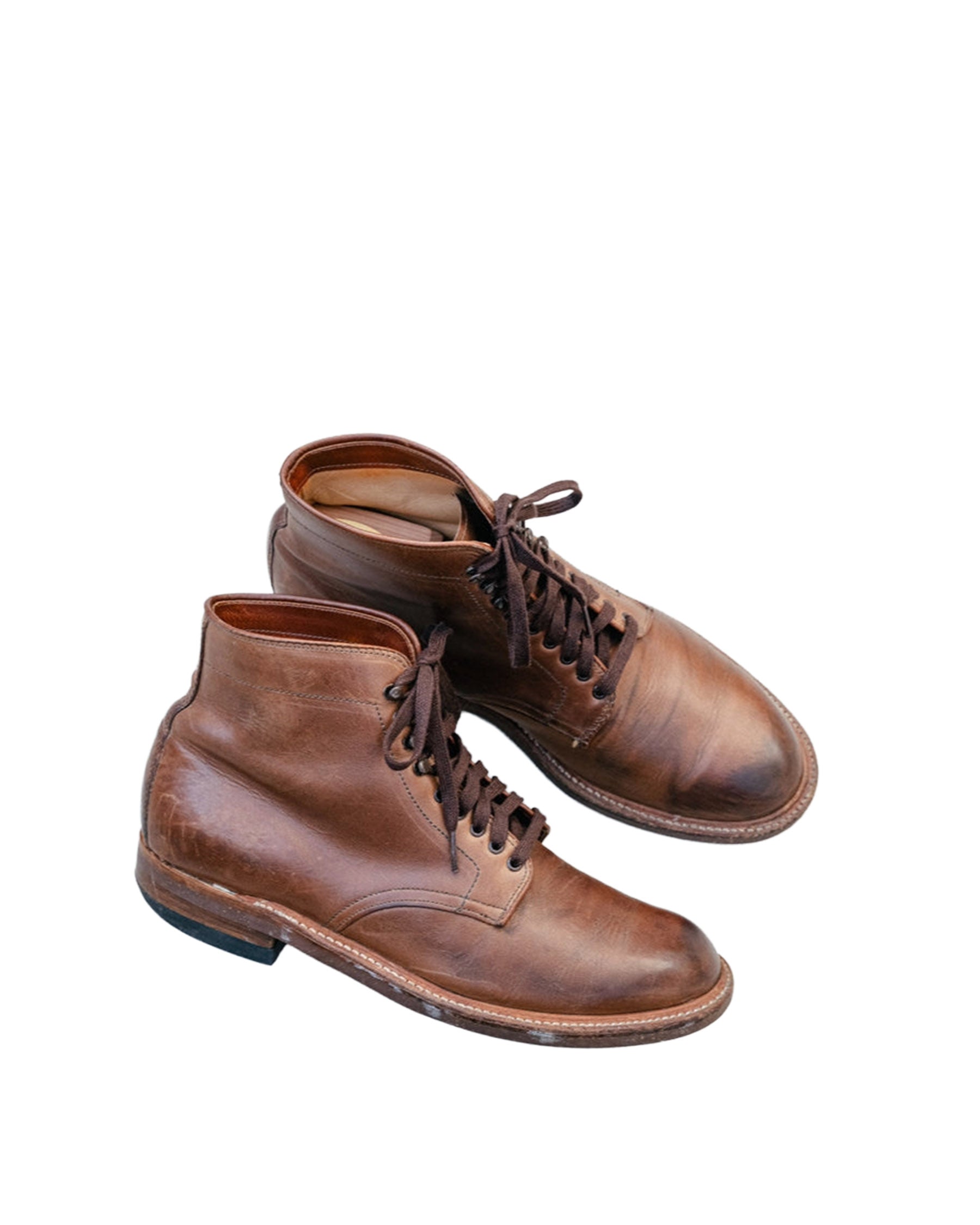 Alden x Snake Oil Provisions Union Plain Toe Boot Natural Chromexcel