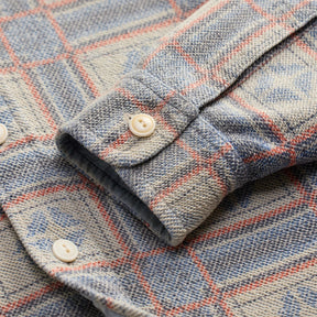 RRL Print Reverse-Terry Workshirt White/ Multi