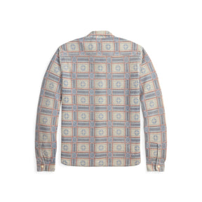 RRL Print Reverse-Terry Workshirt White/ Multi