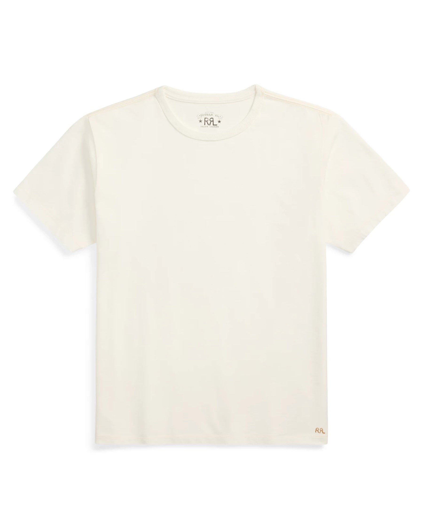 RRL Relaxed Fit Heavyweight Jersey T-Shirt Warm White