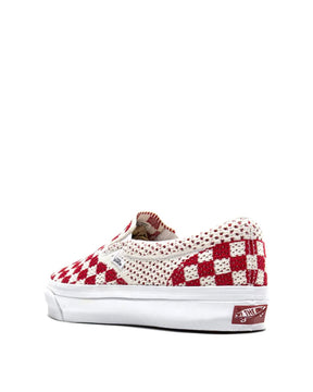 Vans Slip-On Reissue 98 LX Sneakers Checkerboard Red/ Marshmallow FINAL SALE