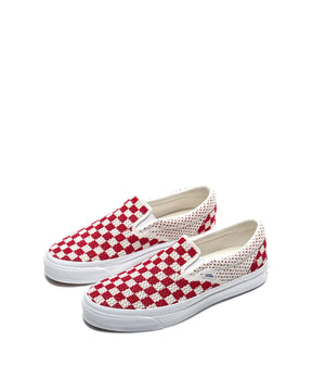 Vans Slip-On Reissue 98 LX Sneakers Checkerboard Red/ Marshmallow FINAL SALE