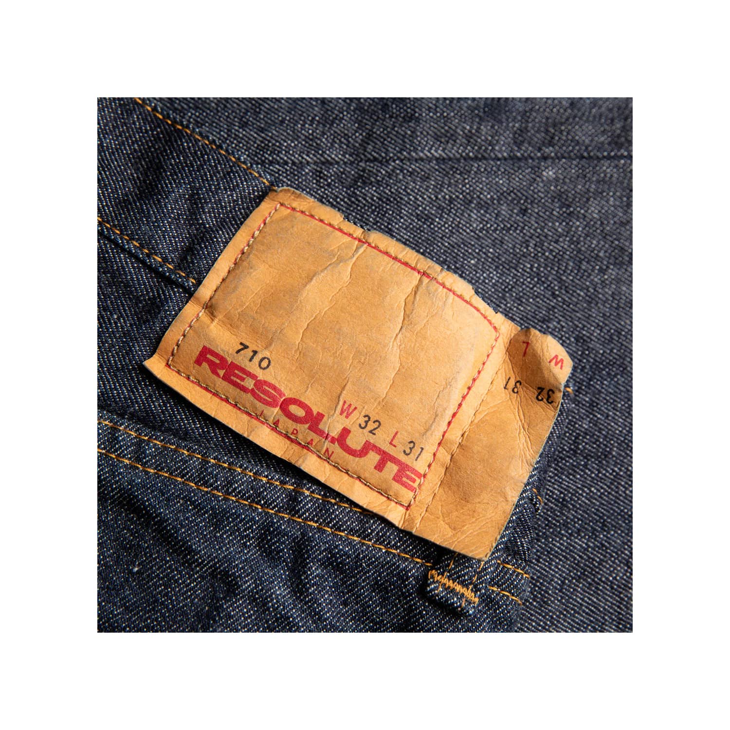 Resolute 710 Rinsed Slim Straight Indigo Size 34 PRE-OWNED FINAL SALE