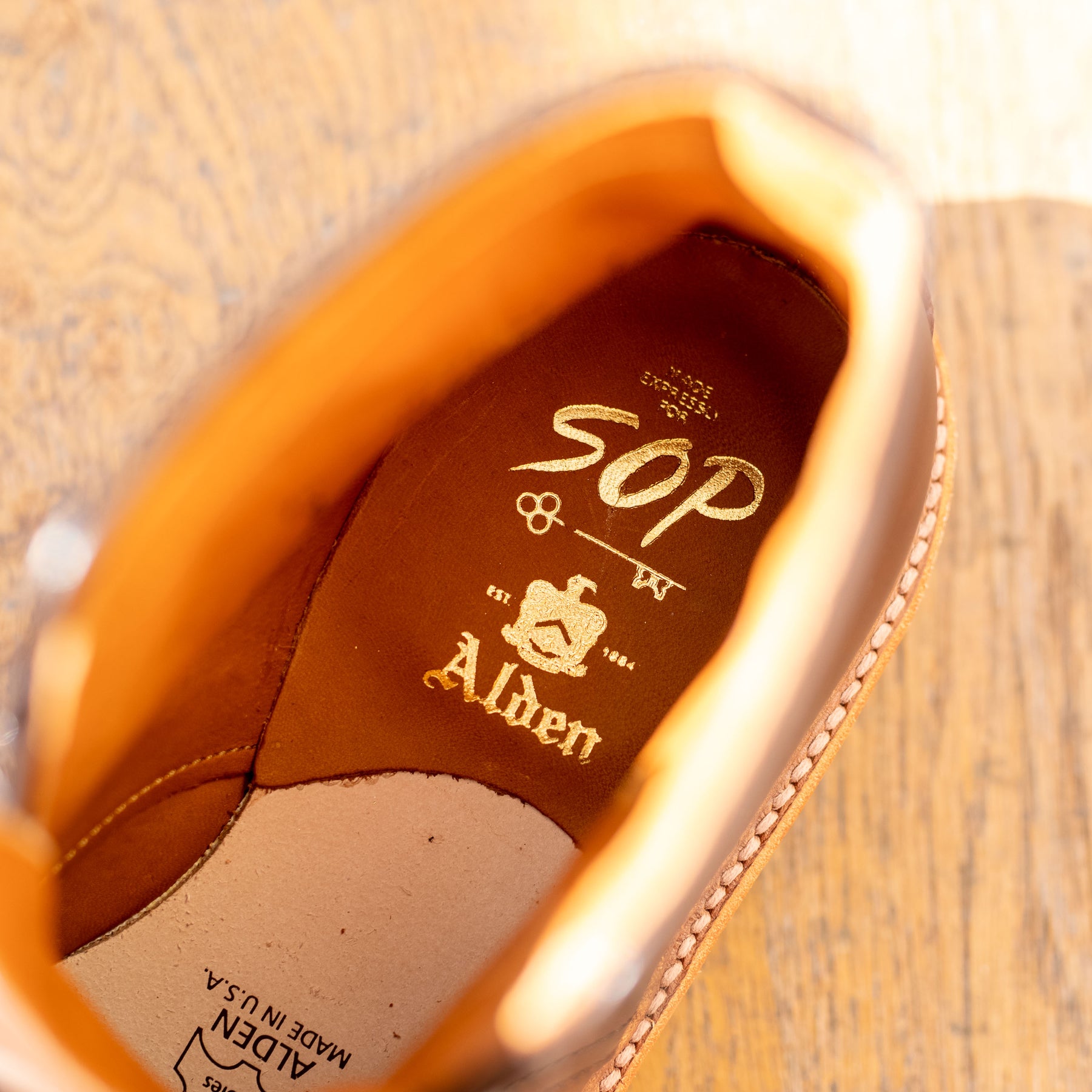 Alden x Snake Oil Provisions Wick Color 8 Shell Cordovan Boot