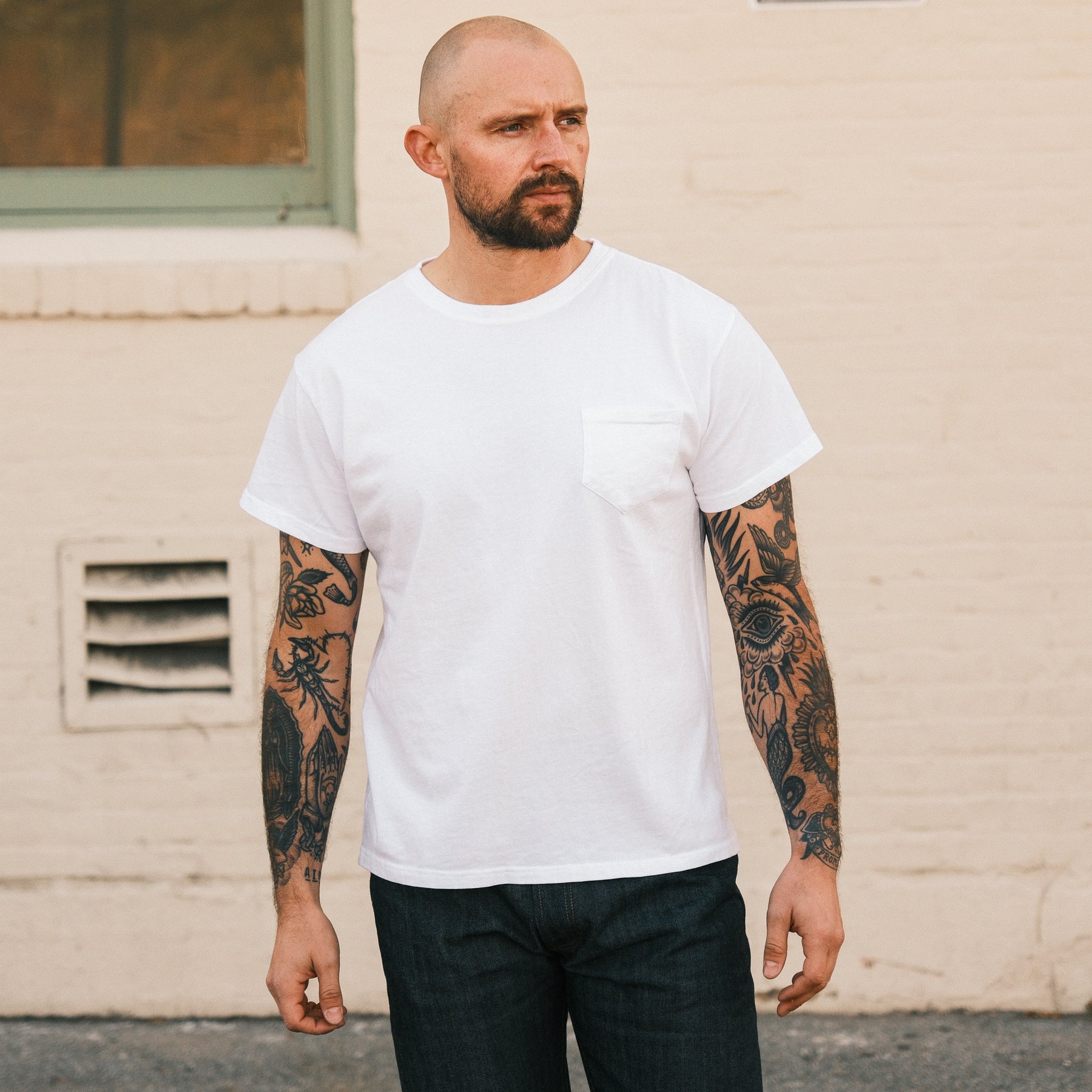 Snake Oil Provisions SOP Pocket Tee White FINAL SALE