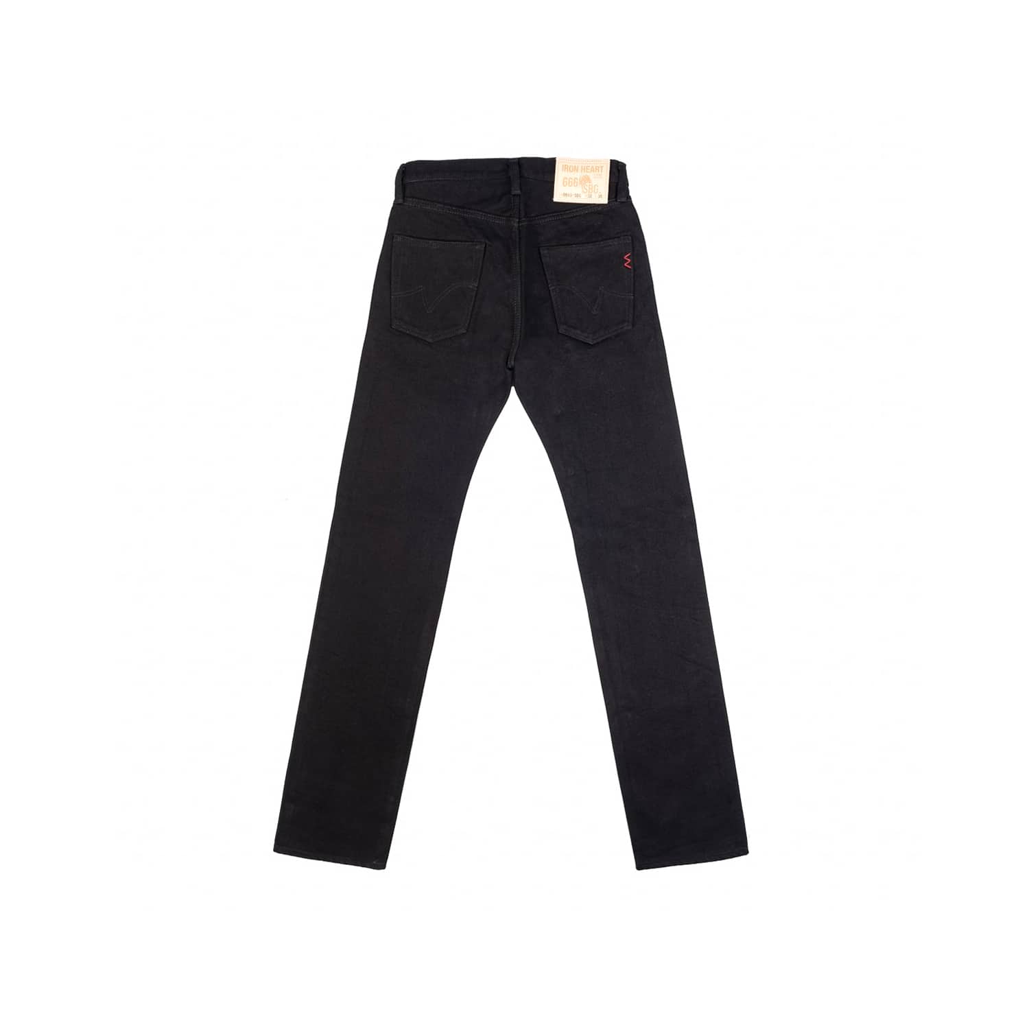 Iron Heart IH-666S-SBG 21oz Selvedge Denim Straight Cut Superblack Fades to Grey FINAL SALE
