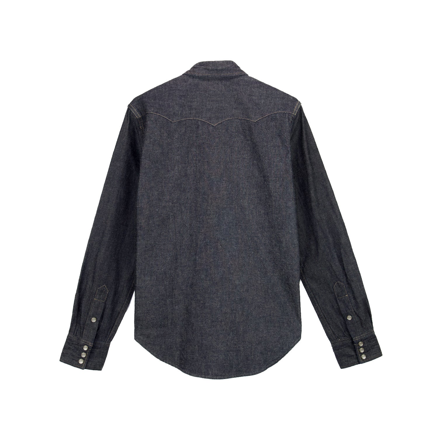 RRL Slim Fit Denim Western Shirt Indigo Rinse